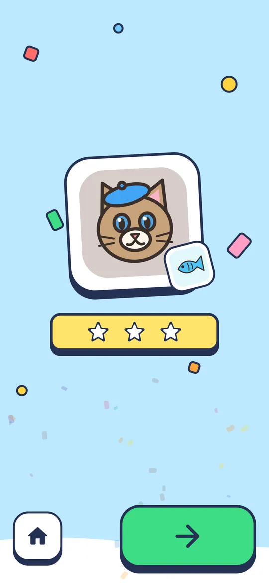 The culprit kitten with three stars